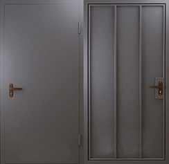 Дверь металлическая с каркасом