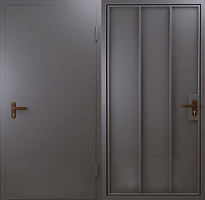 Дверь металлическая с каркасом