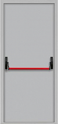 Дверь противопожарная дымогазонепроницаемая однопольная EIS60 с системой антипаника пуш-бар