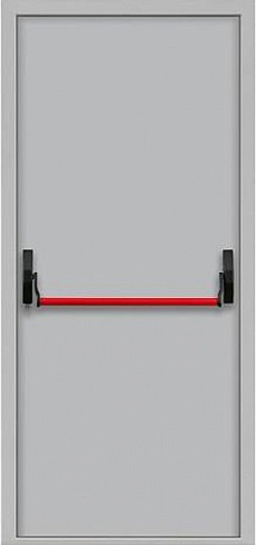 Дверь противопожарная с системой антипаника однопольная EI60