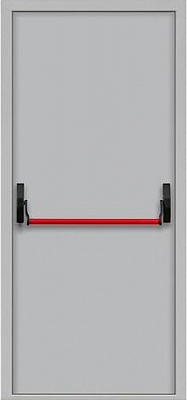 Дверь противопожарная дымогазонепроницаемая с системой антипаника пуш-бар EIS60