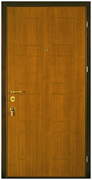 Противопожарная металлическая квартирная дверь с декоративной отделкой из МДФ EI60